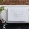 Tapis de bain coton blanc 80x50cm 700g/m² Comfort Nova Mitre