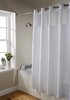 Mitre Luxury white waffle shower curtain 180x180cm