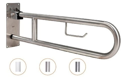 Stainless steel liftable wall-mounted grab bar 60cm