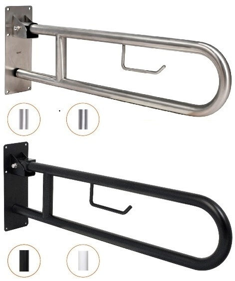 Stainless steel liftable wall-mounted grab bar 80cm