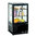 Black countertop positive refrigerated display 58 Ltr